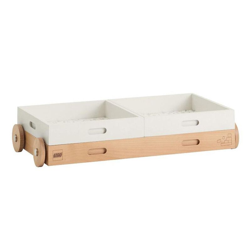 Pottery Barn Kids Lego Storage Build And Roll Simply White Natural image number 1